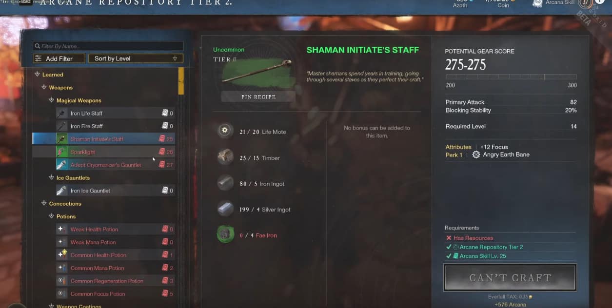 New World Guide - Arcana