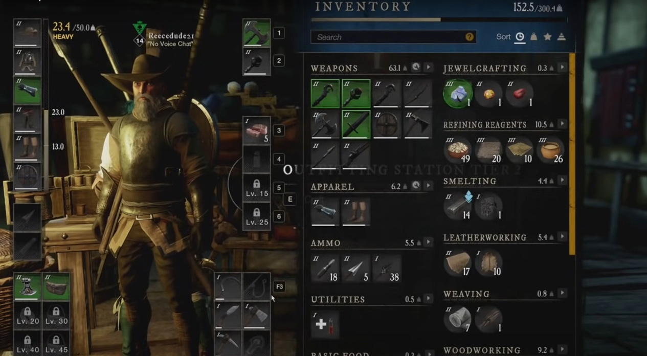 increse your inventory size - New World Guide